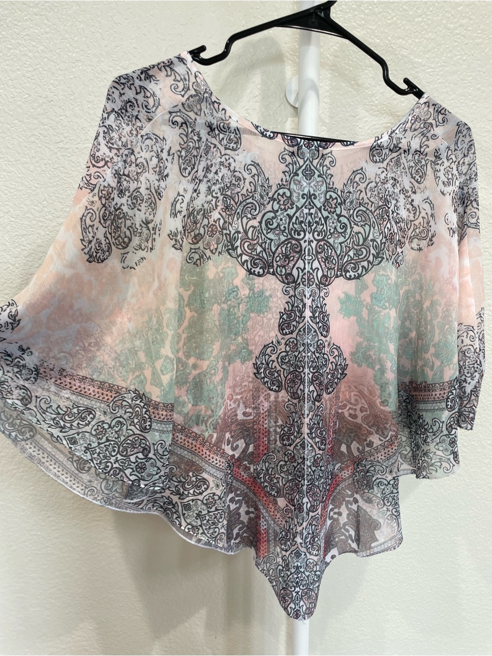 Live and Let Live Sheer Shrug Poncho Small - Picture 5 of 5